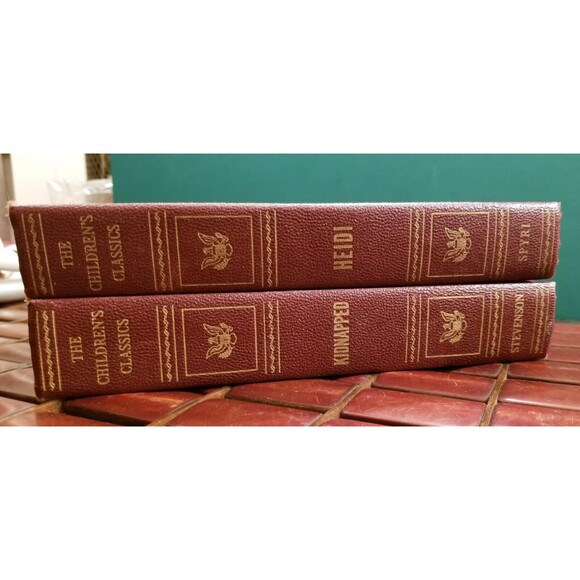 1925 Children's Classics Kidnapped & Heidi Encyclopedia Americana Hardcover - Picture 2 of 8